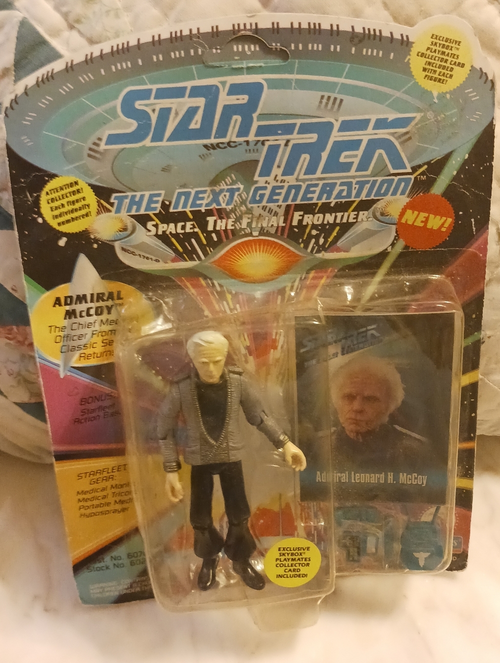 Star Trek: The Next Generation Action Figure, Dr. L. McCoy, 1993 New Old Stock